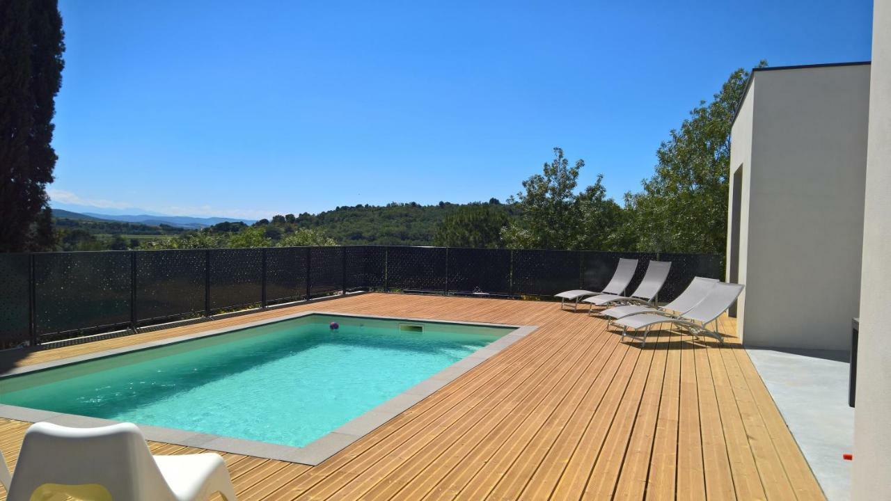 Villa Piscine Sud France Verzeille Exterior foto